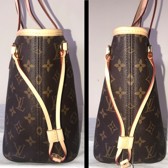 Authentic Louis Vuitton Monogram Neverfull PM Bag - Picture 3 of 7